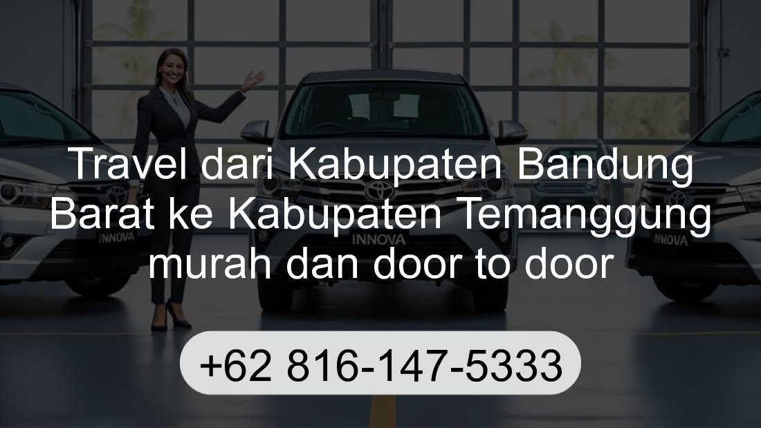 Travel Kabupaten Bandung Barat Kabupaten Temanggung