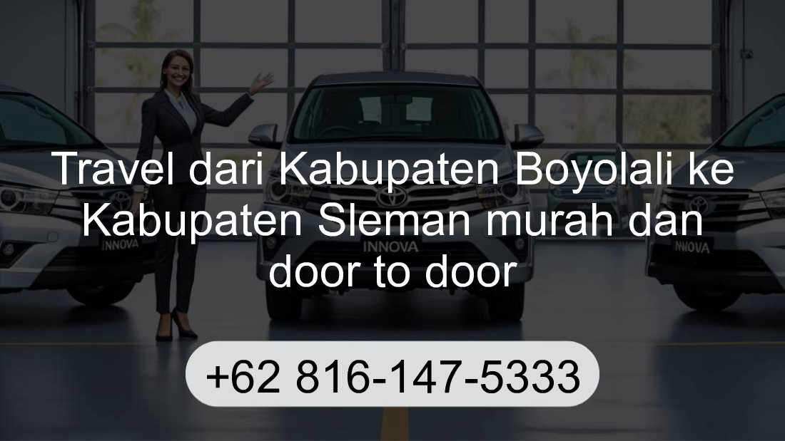 Travel Kabupaten Boyolali Kabupaten Sleman