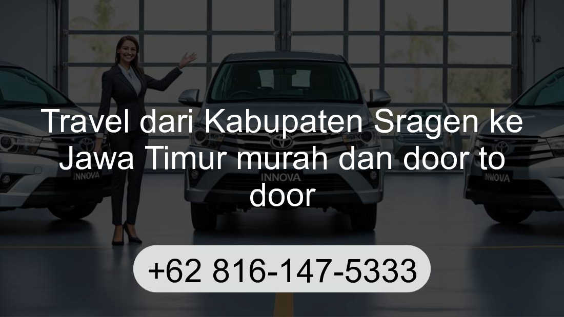 Travel Kabupaten Sragen Jawa Timur