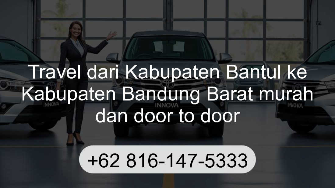 Travel Kabupaten Bantul Kabupaten Bandung Barat