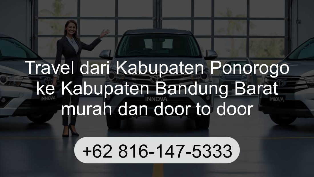 Travel Kabupaten Ponorogo Kabupaten Bandung Barat