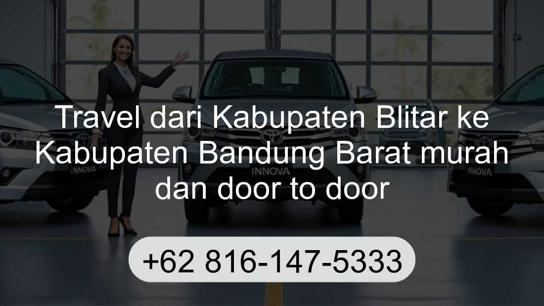 Travel Kabupaten Blitar Kabupaten Bandung Barat