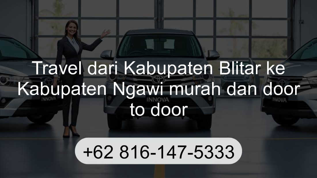 Travel Kabupaten Blitar Kabupaten Ngawi