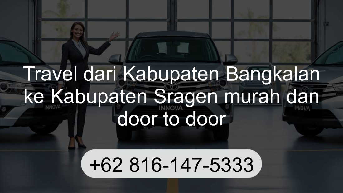 Travel Kabupaten Bangkalan Kabupaten Sragen