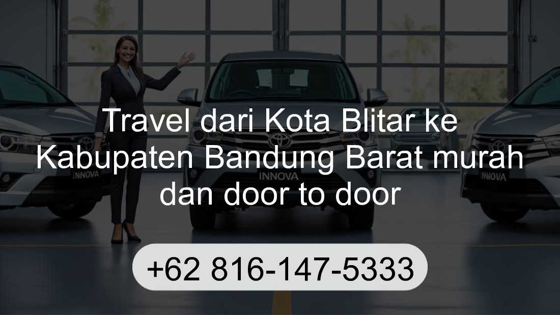 Travel Kota Blitar Kabupaten Bandung Barat
